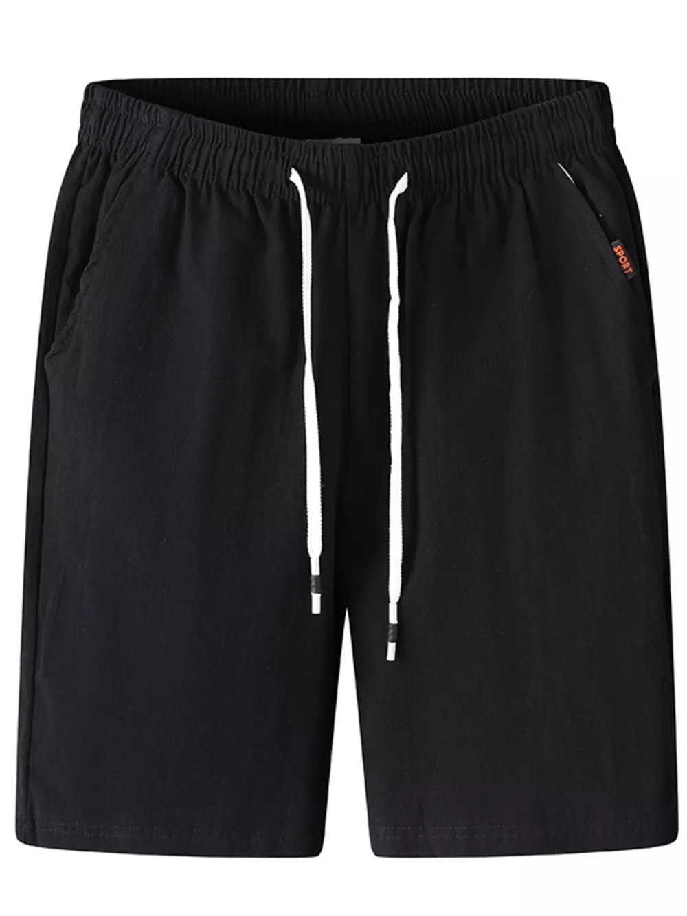Men's Plus Size Casual Elastic Waist Drawstring Shorts, image 7