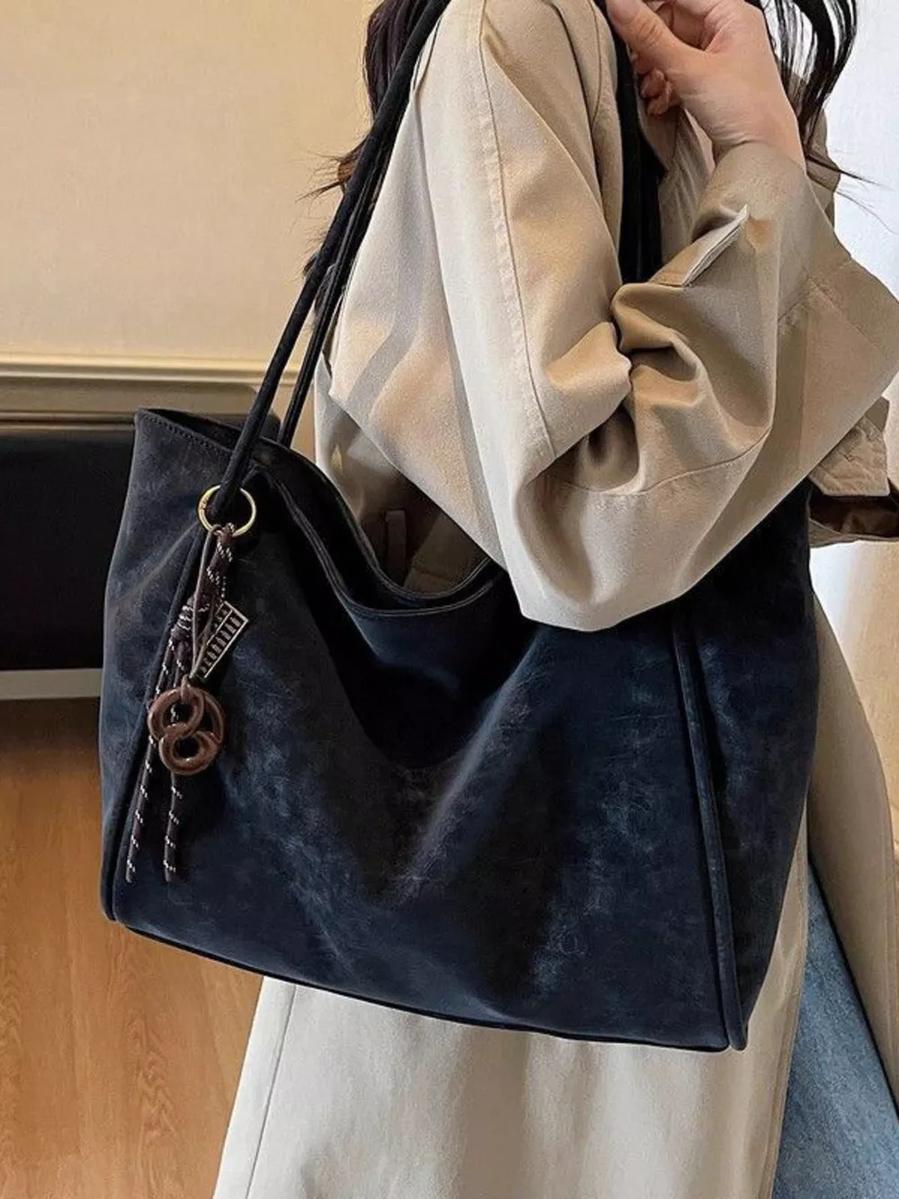 Solid Color Shoulder Bag, image 3