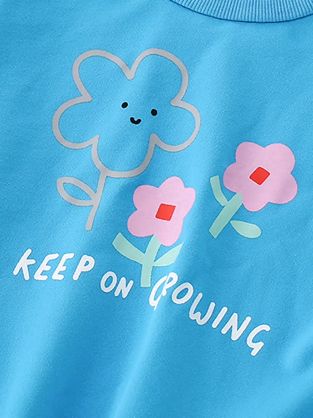 Children's Floral Crew Neck Casual Sweatshirt, image 5