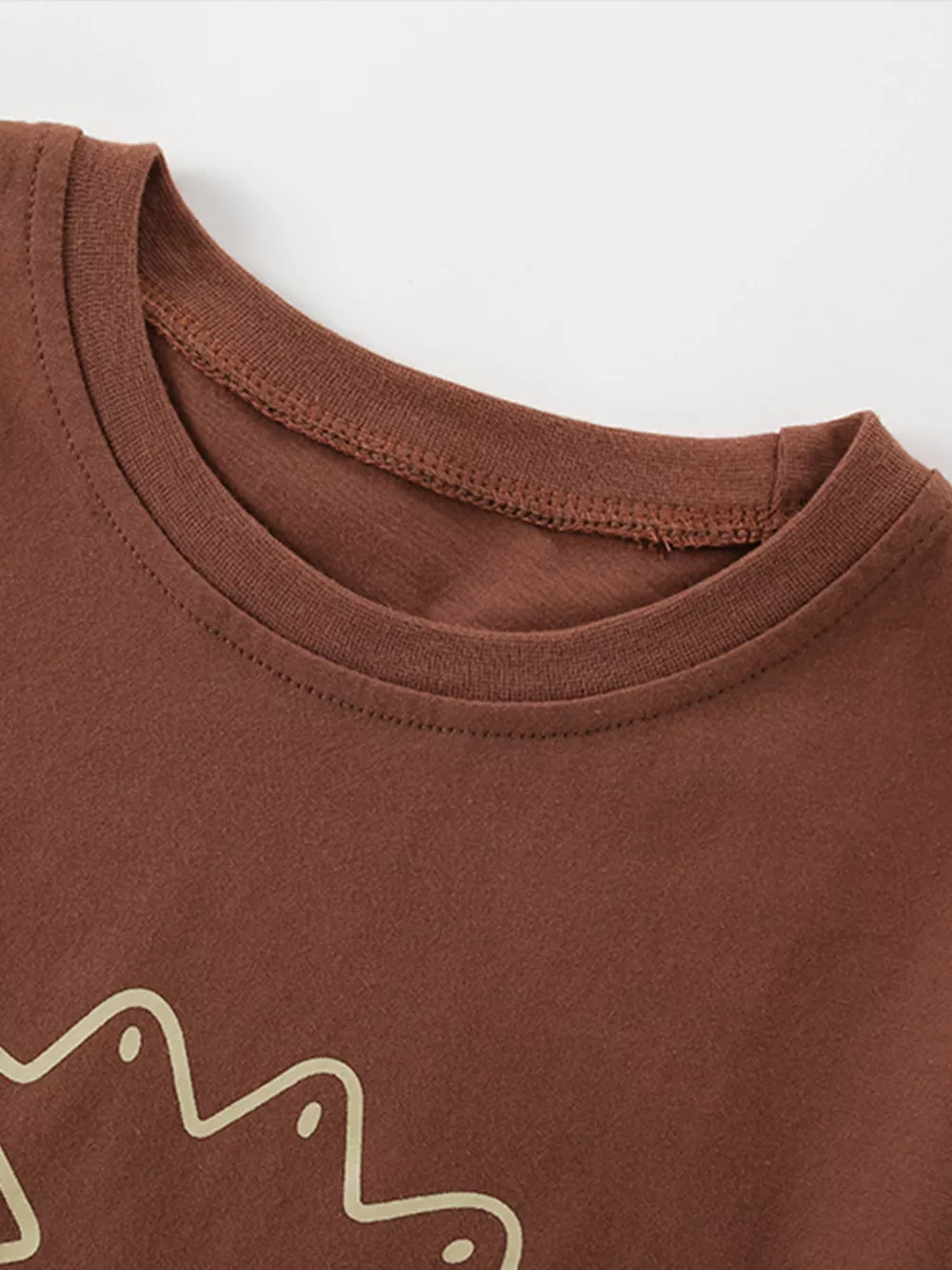 Children's Cartoon Lion Round Neck T-Shirt, image 3