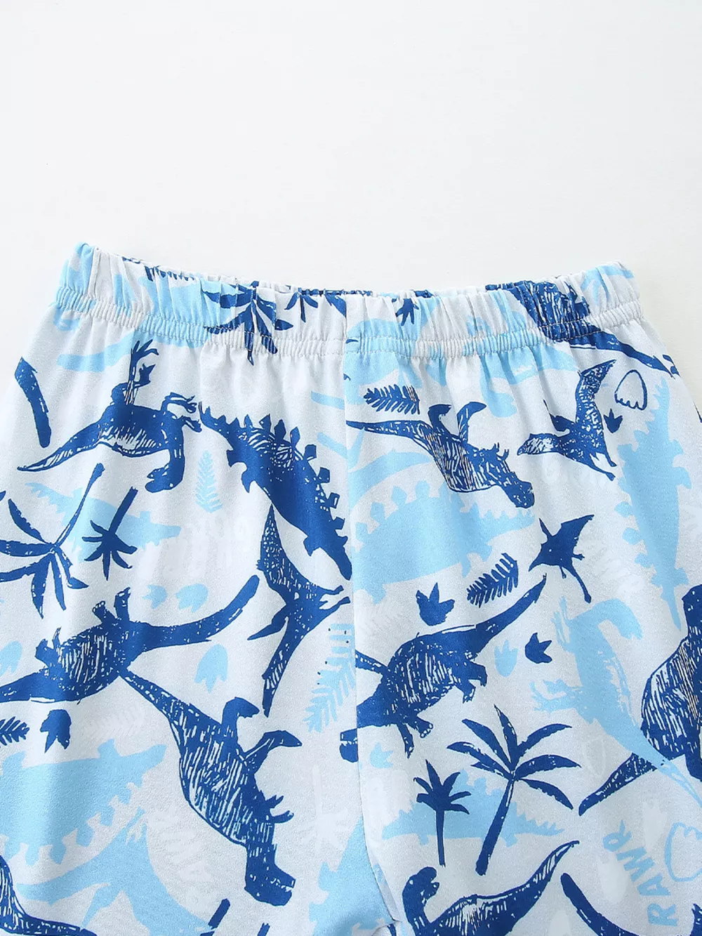 Children's Dinosaur Print Short Sleeve Pajama Set, image 6