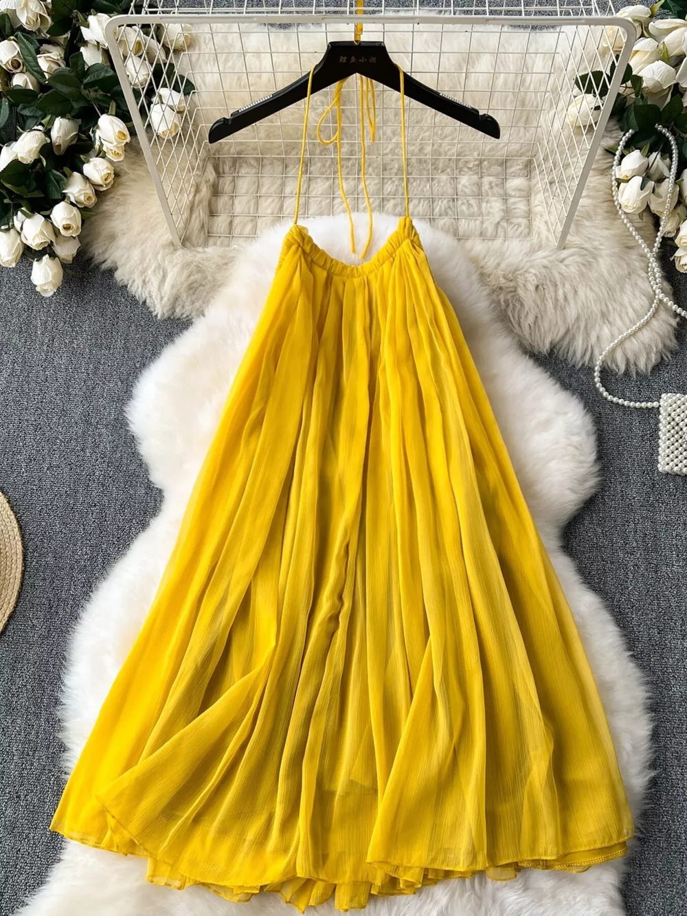 Backless Halter Neck Dress, image 2