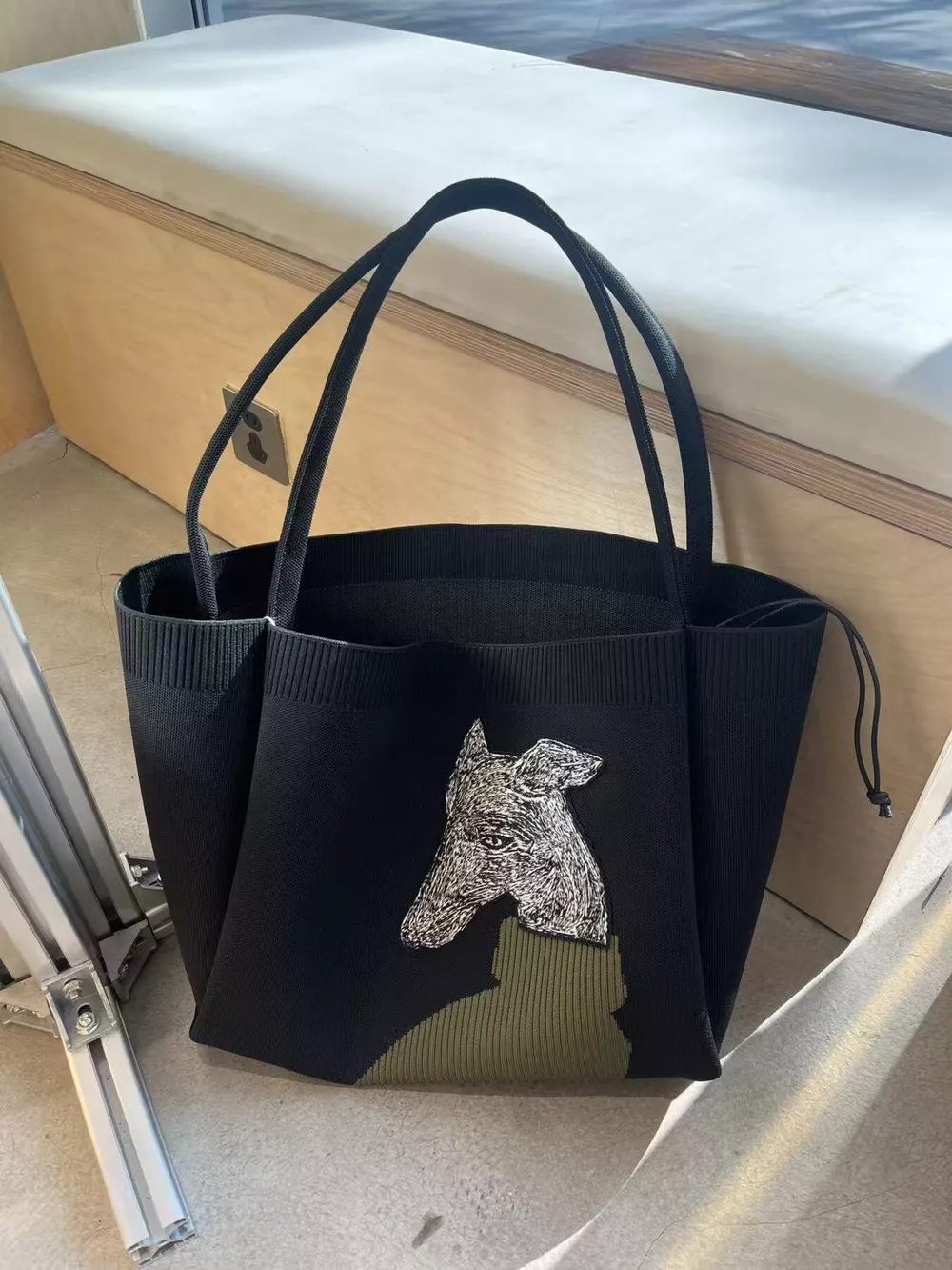 Dog Knit Shoulder Bag, image 5
