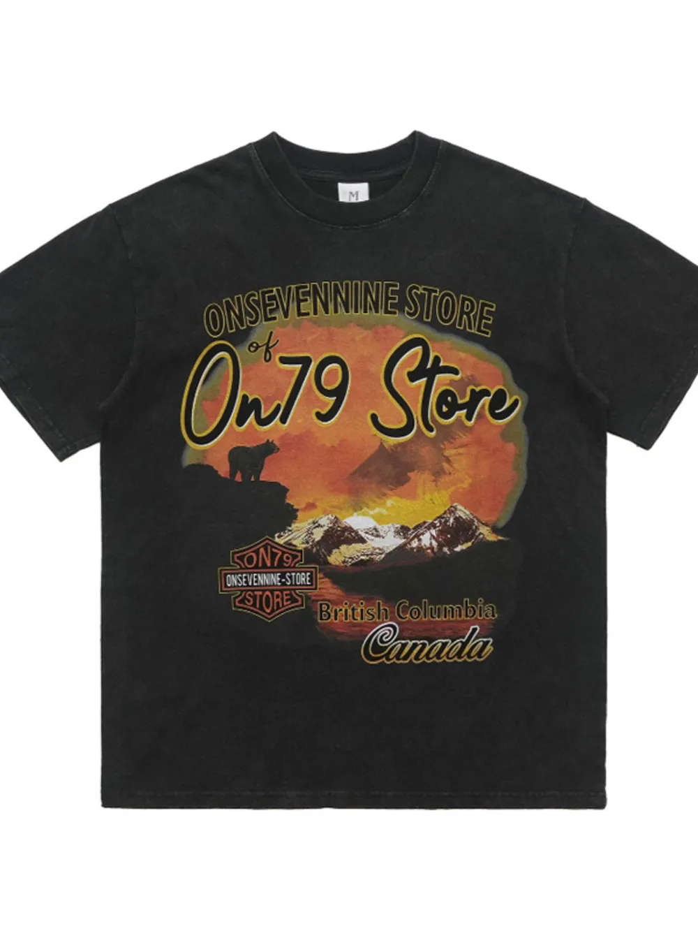 Men's Graphic Round Neck Oversized T-Shirt, image 3