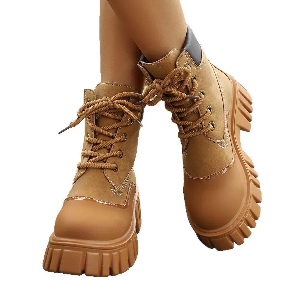Lace Up Platform Boots, image 5