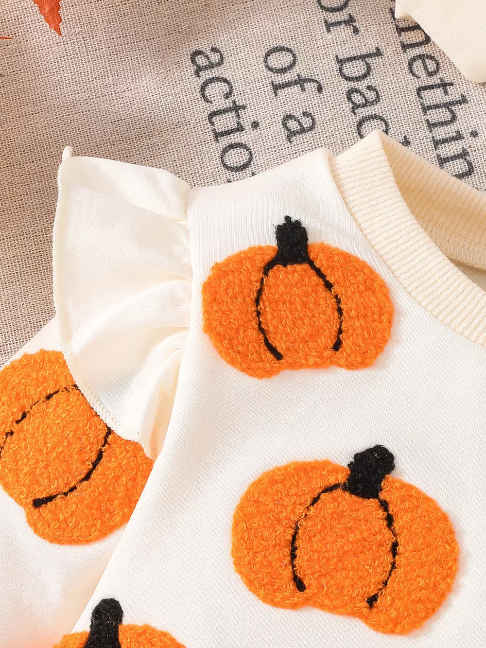 Children's Halloween Ruffled Long Sleeve Bodysuit, image 3