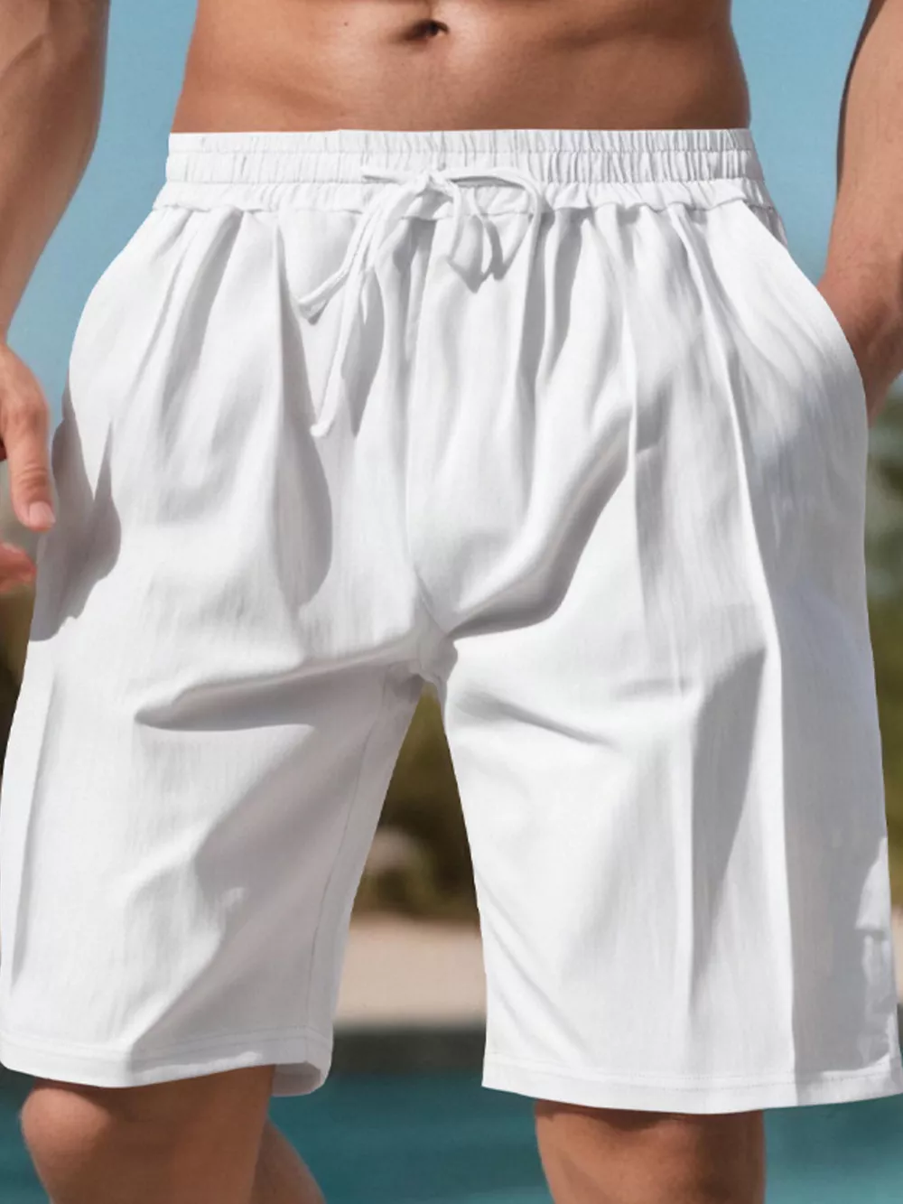 Men's Full Size Drawstring Shorts with Pockets Plus Size, image 8