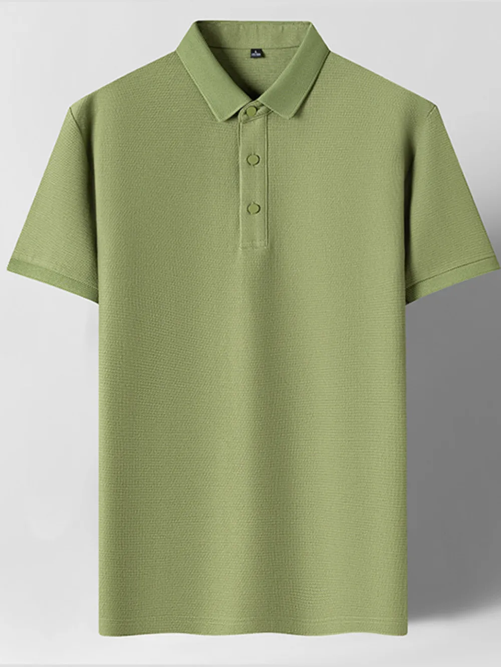 Men's Plus Size Classic Collared Neck Short Sleeve Polo