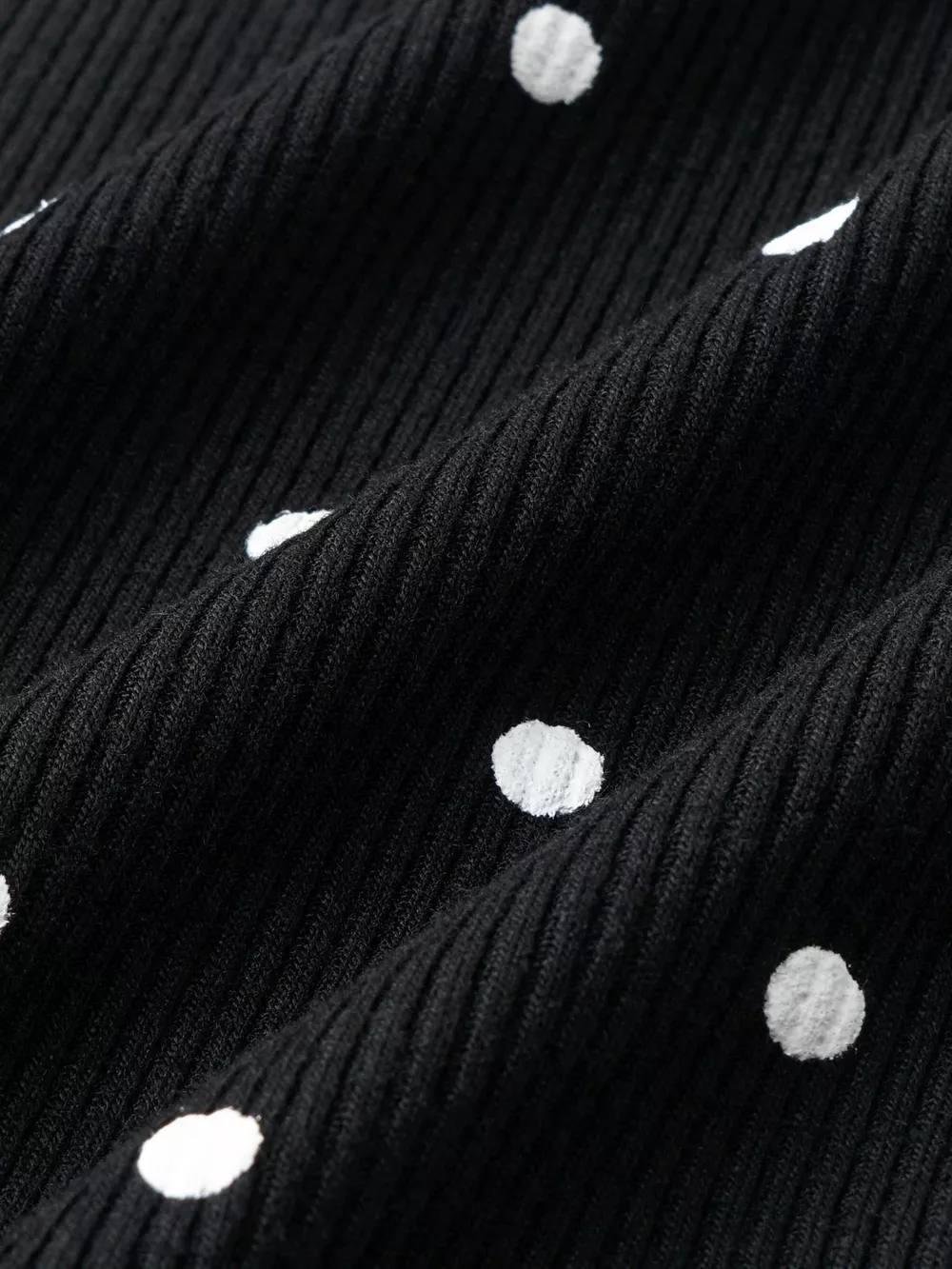 Polka Dot Button-Down Knit Cardigan, image 7