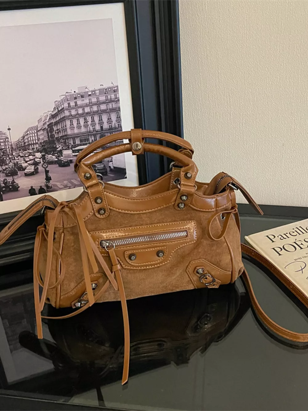 Tassel Leather Handbag, image 8