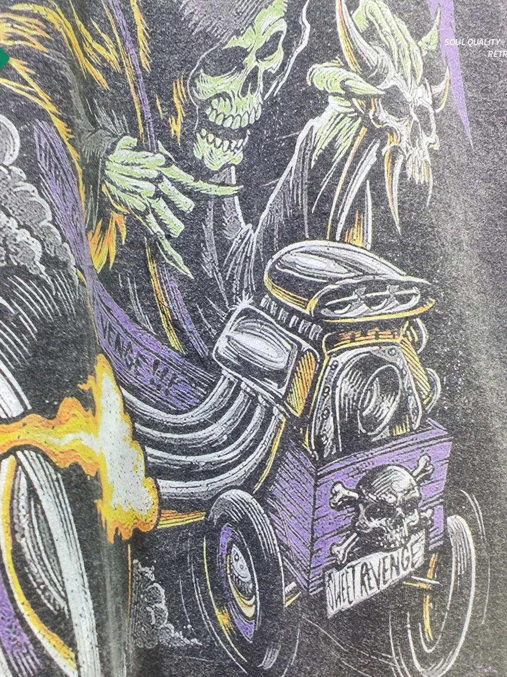Men's Graphic Round Neck Vintage Wash T-Shirt, image 2