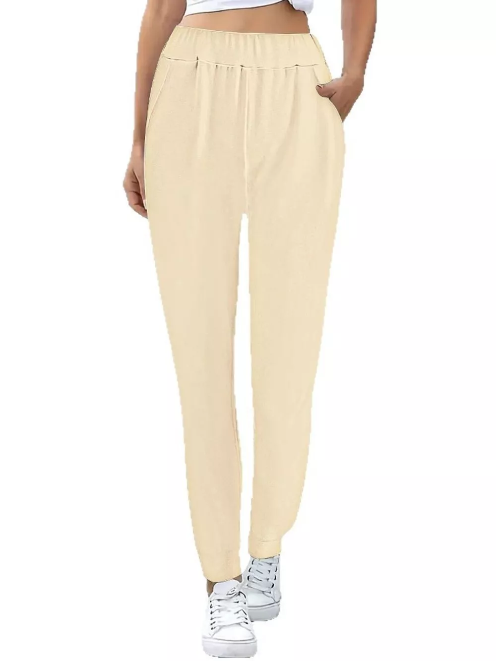 Comfortable Elastic Waist Casual Pants, image 7