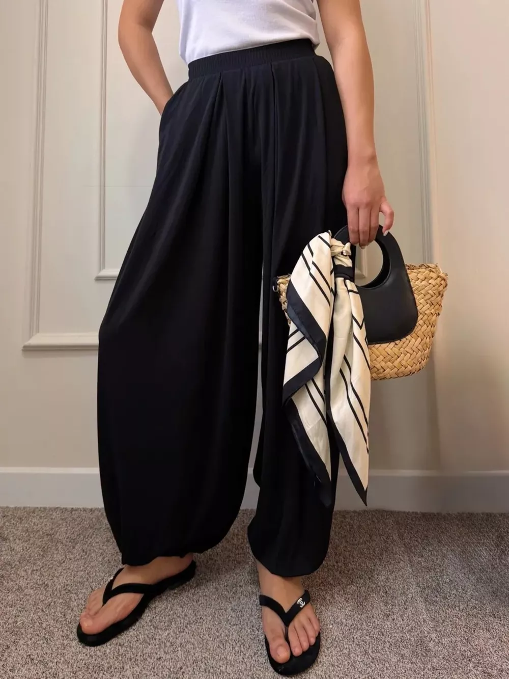 High-Waisted Wide-Leg Pants, image 4