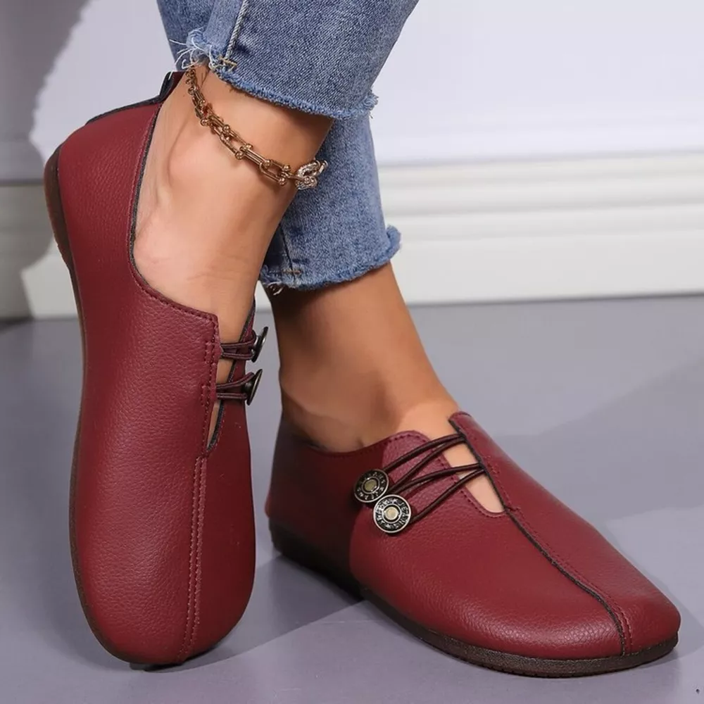 Casual Button Detail Slip-Ons, image 9