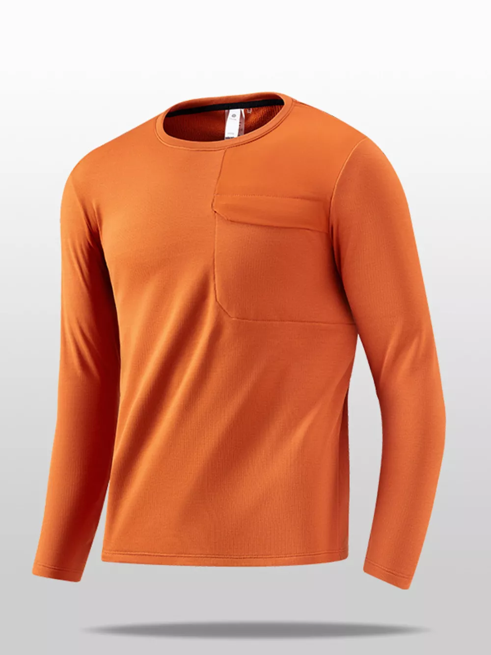 Men's Plus Size Casual Long Sleeve T-Shirt, image 2