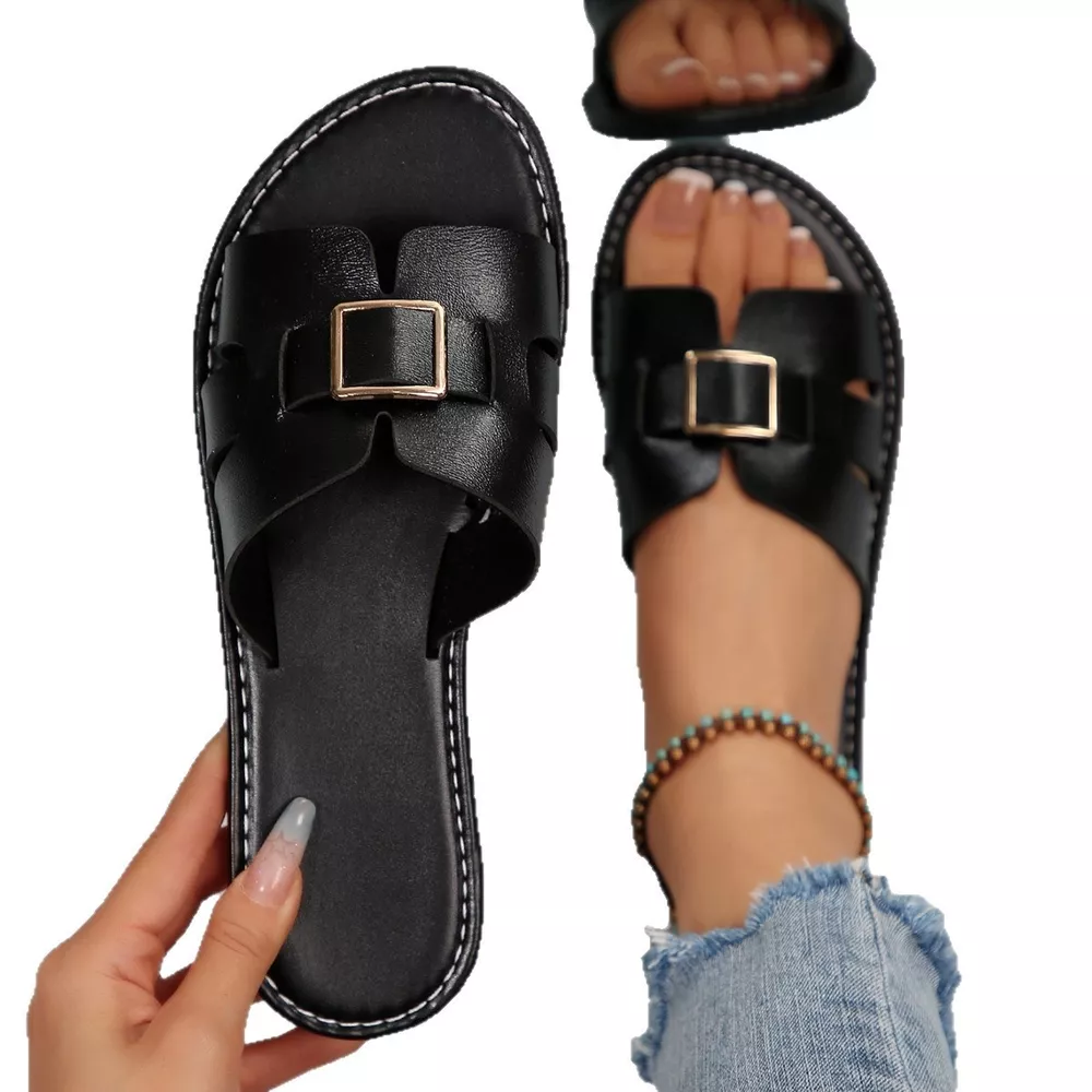 Open Toe Flats Sandals, image 3
