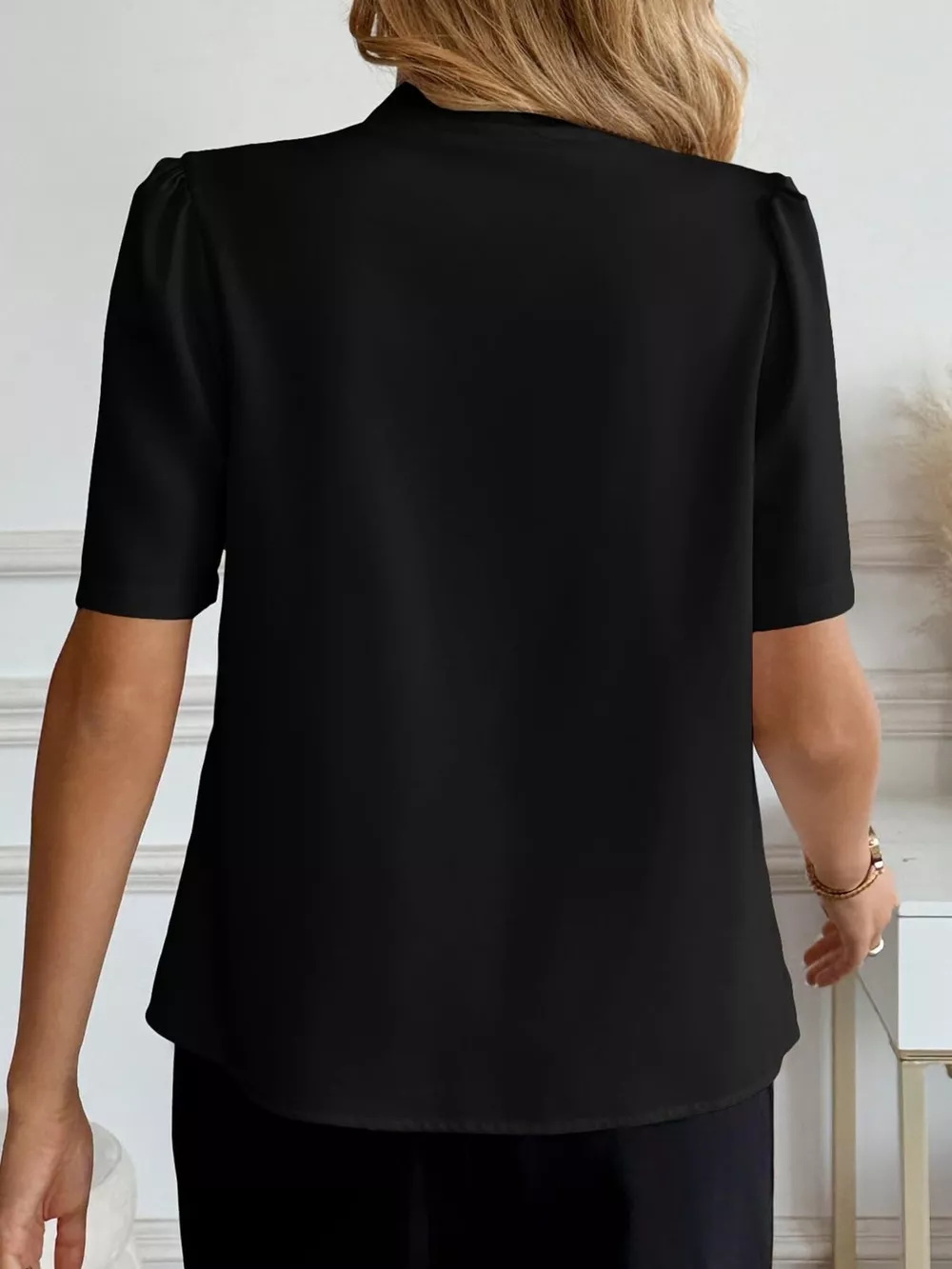 V-Neck Button-Down Shirt, image 17