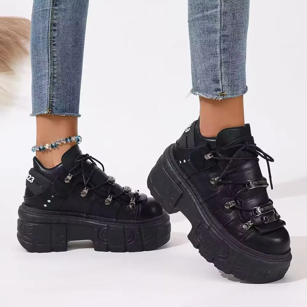 Lace Up Platform Sneakers, image 10