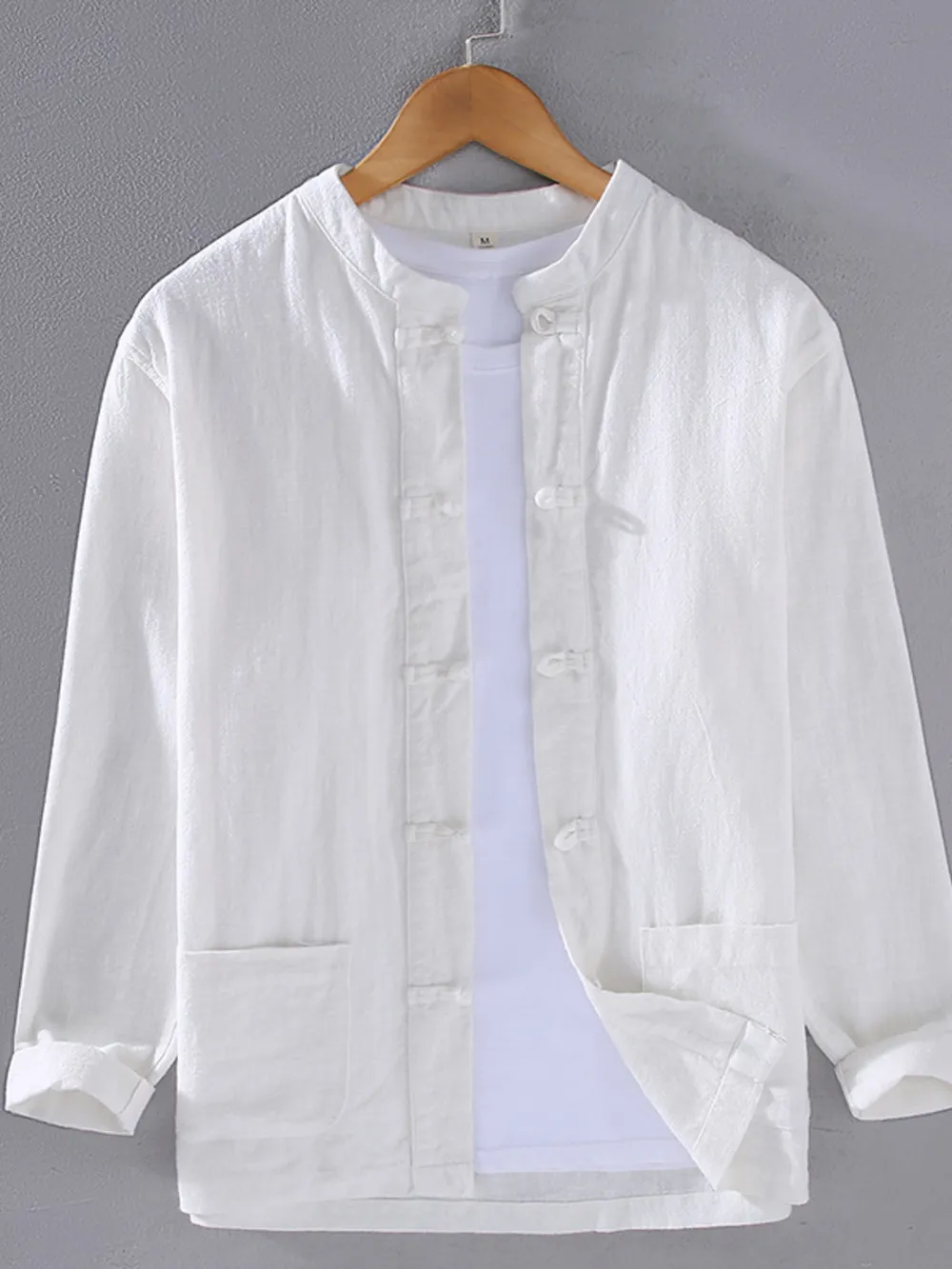 Men's Plus Size Button Up Long Sleeve Shirt, image 5