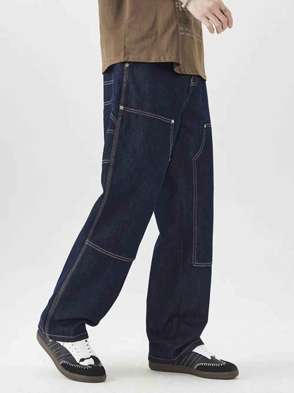 Men's Wide Leg Jeans, image 5