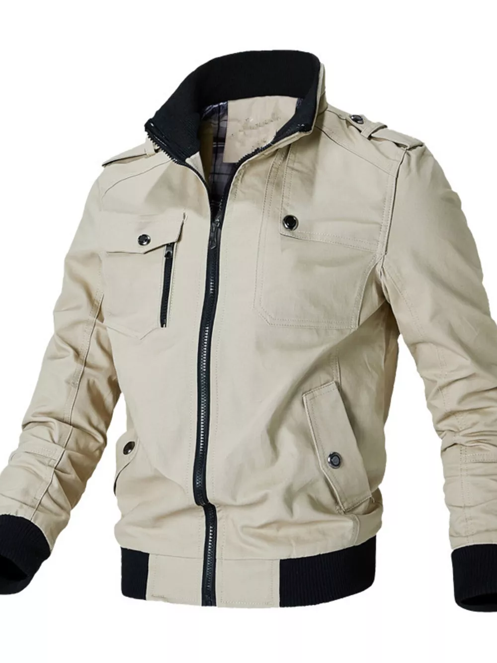 Men's Plus Size Casual Zip Up Lightweight Jacket, image 4