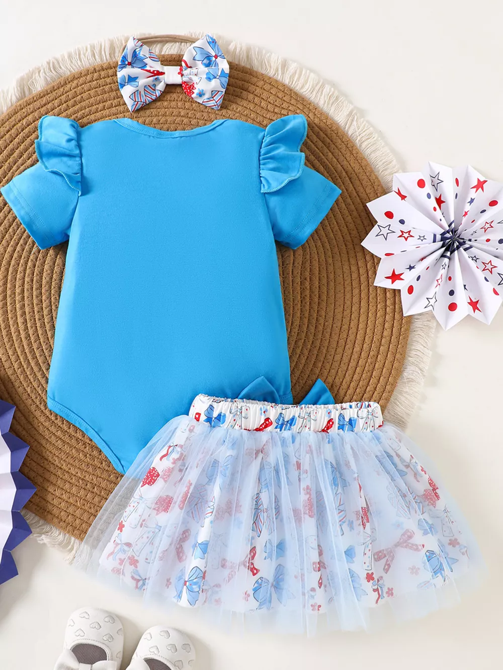 Children's Independence Day Print Outfit Set, image 13