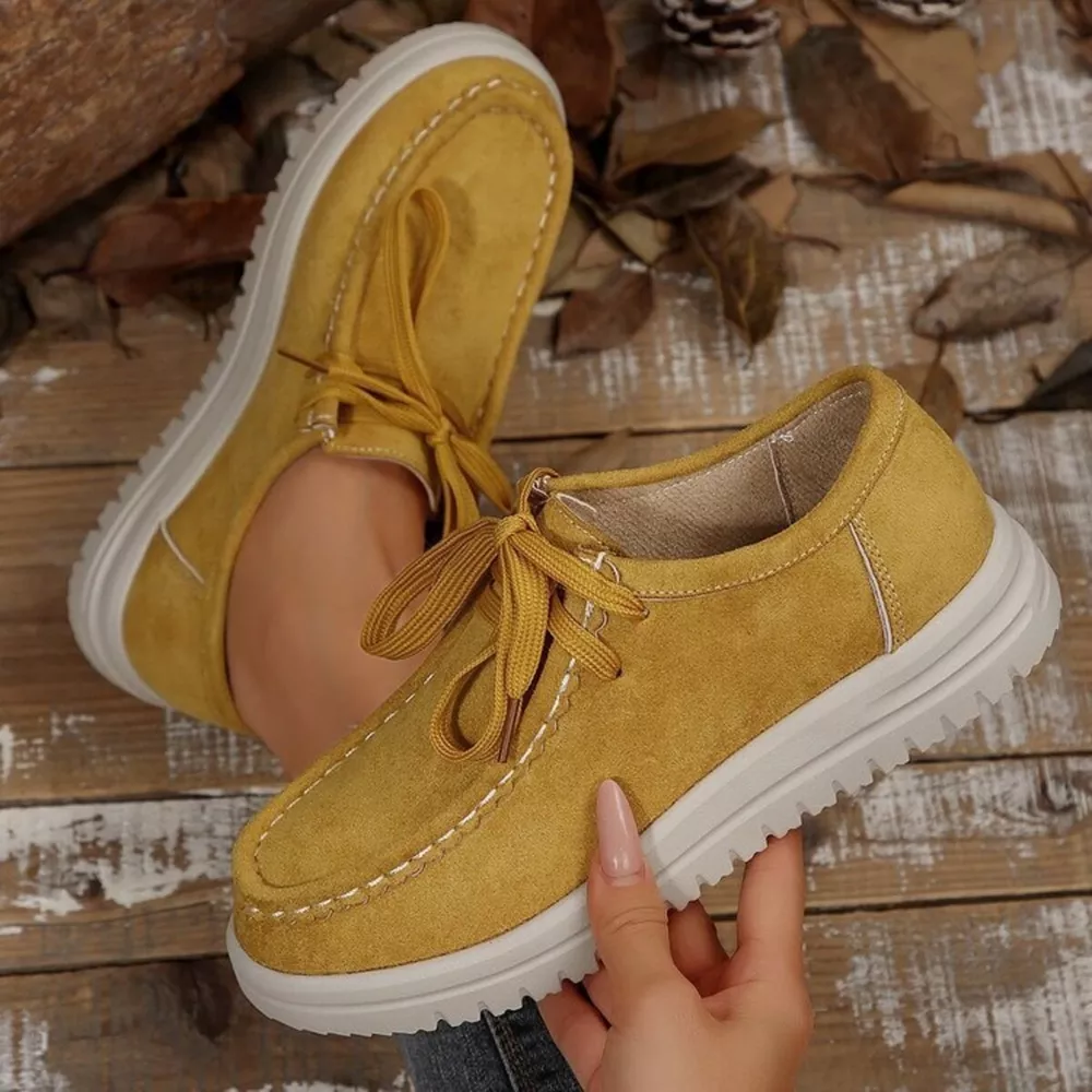 Lace Up Round Toe Loafers, image 5