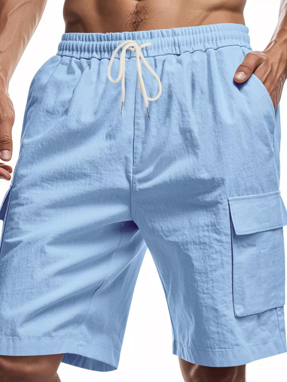 Men's Full Size Casual Lightweight Cargo Shorts Plus Size, image 3
