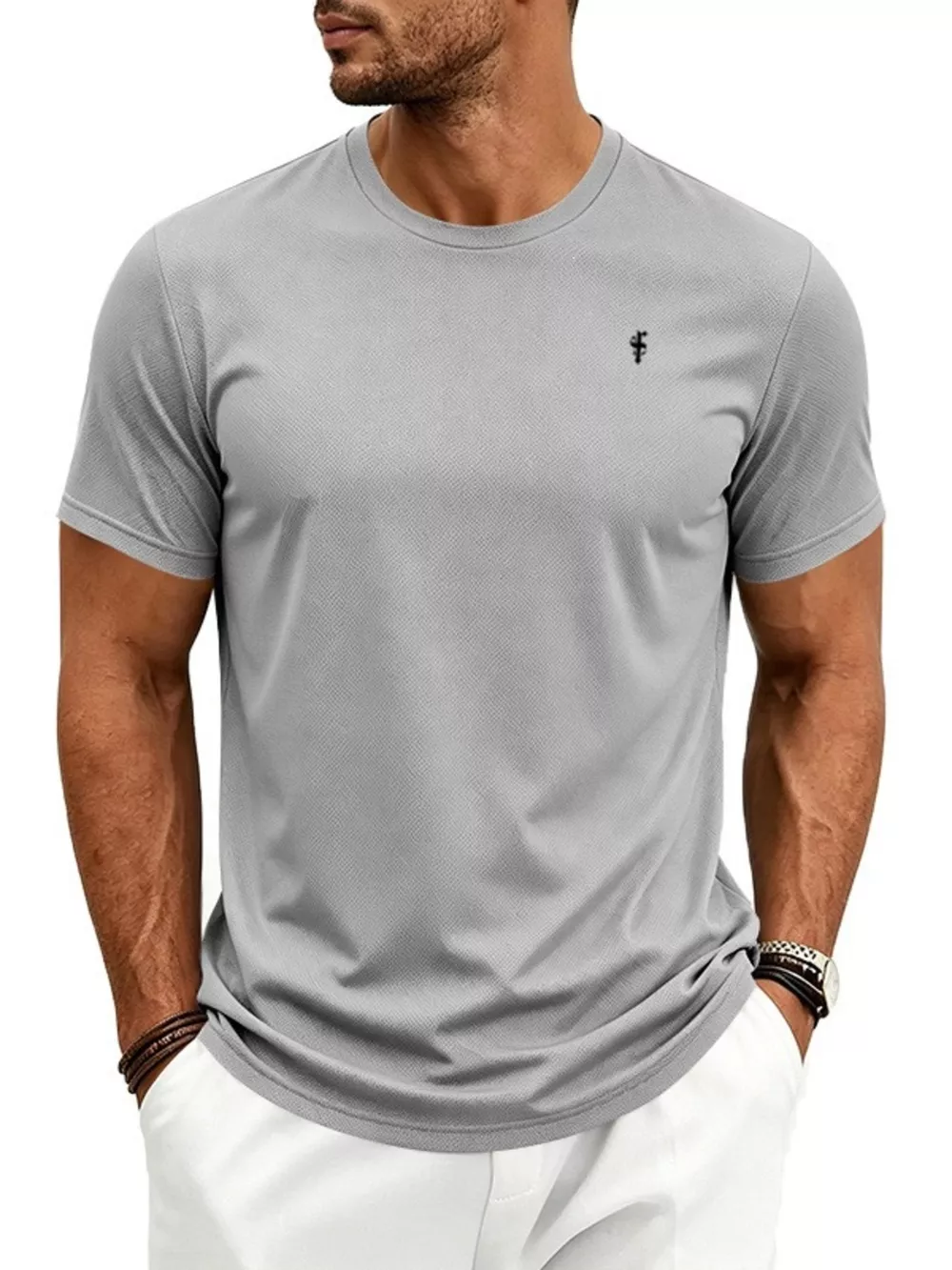 Men's Full Size Classic Fit Crew Neck T-Shirt Plus Size, image 12