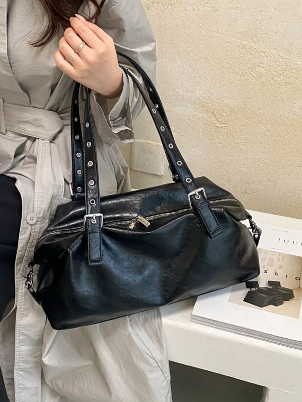 PU Leather Shoulder Bag, image 9