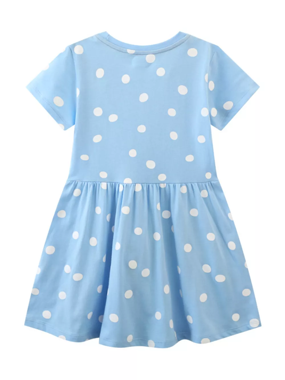 Children's Polka Dot Ladybug Round Neck Dress, image 3