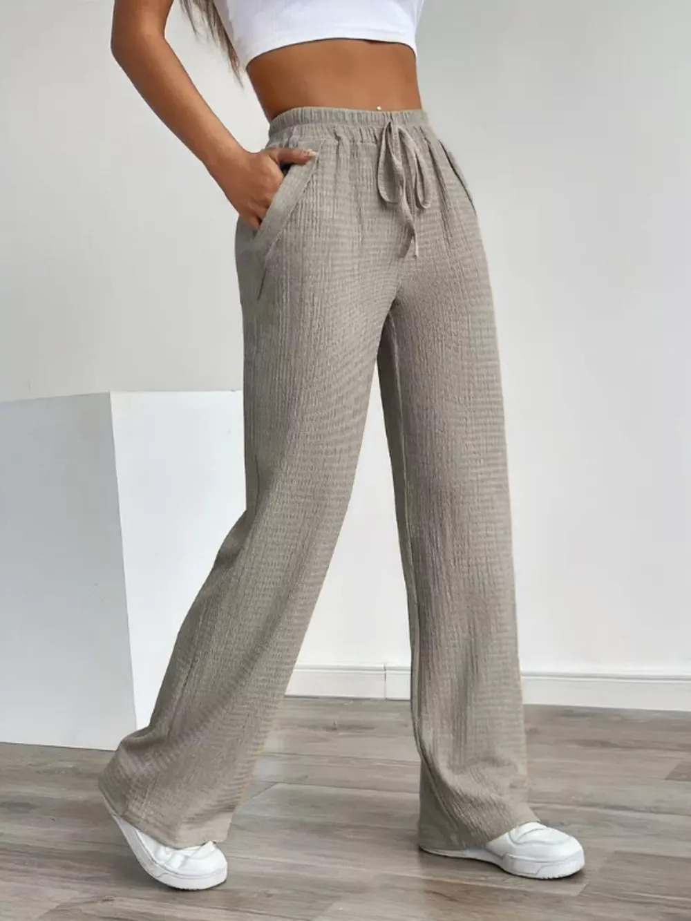 Texture Wide Leg Pants, image 12
