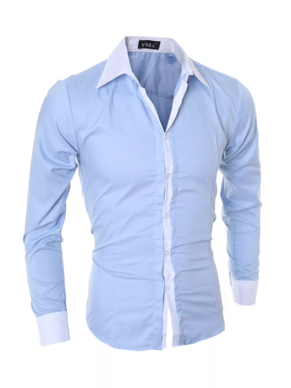 Men's Slim Fit Long Sleeve Shirt, image 6