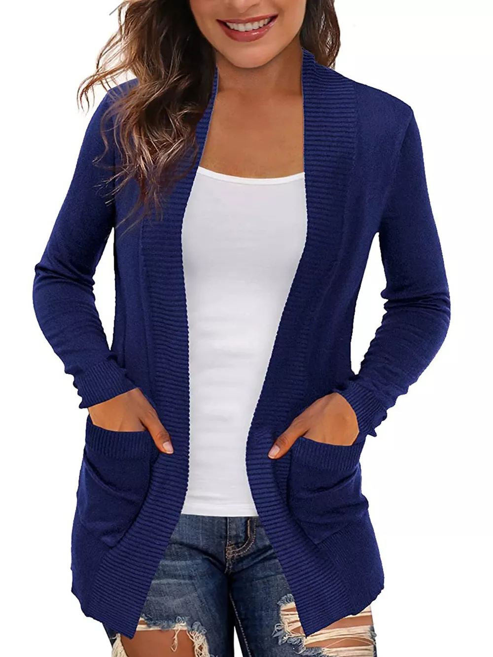 Open Front Knit Cardigan, image 14