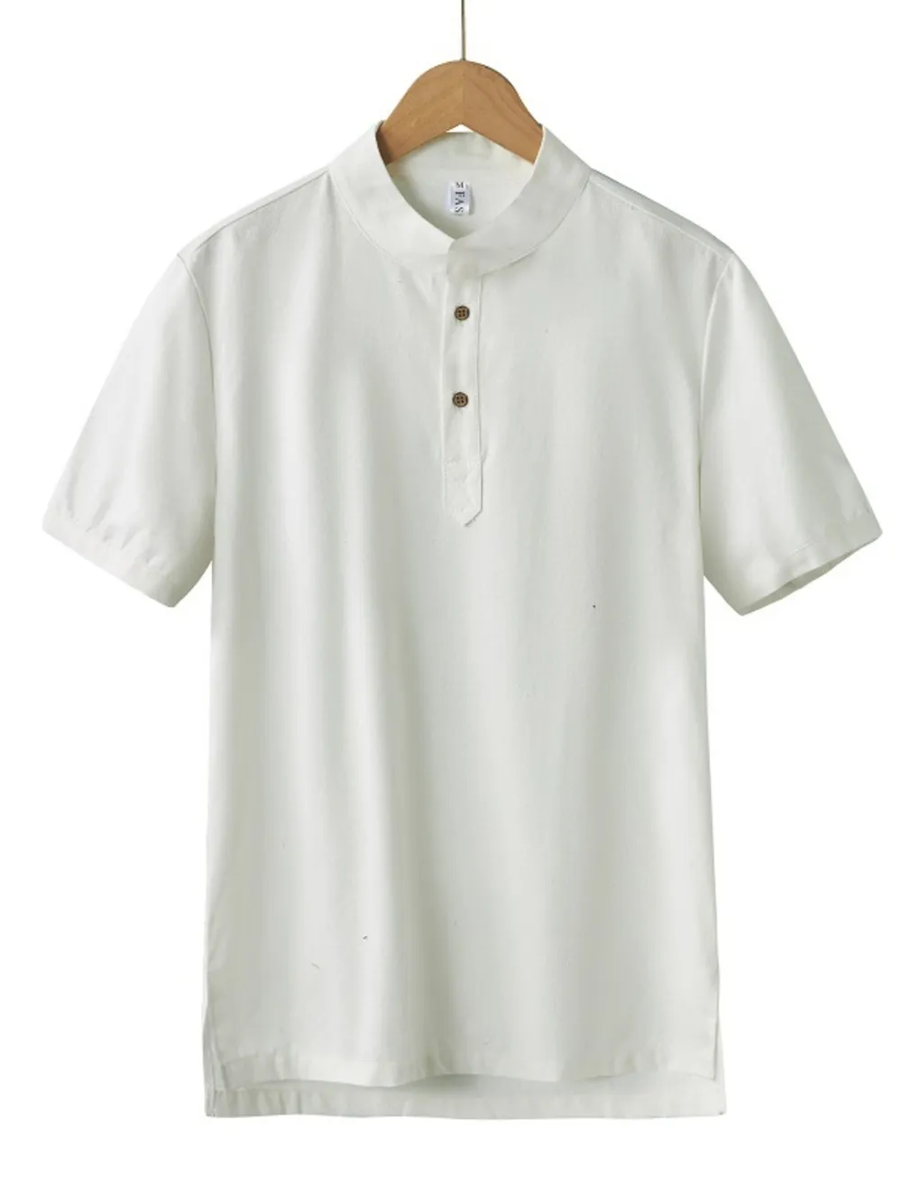 Men's Plus Size Button Detail Short Sleeve Blouse, image 10