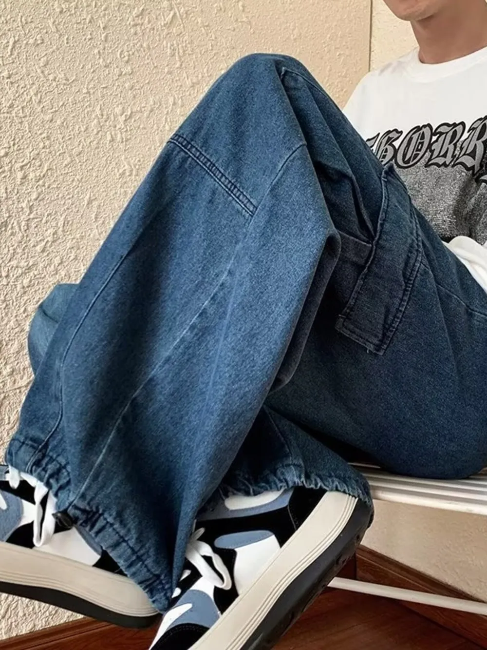 Men's Full Size Loose Fit Cargo Jeans Plus Size, image 6