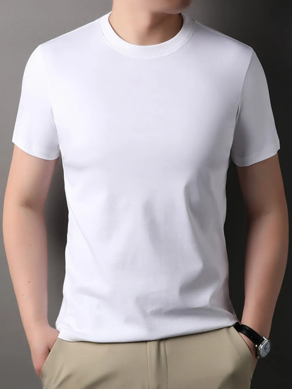 Men's Short Sleeve Crew Neck T-Shirt, image 7