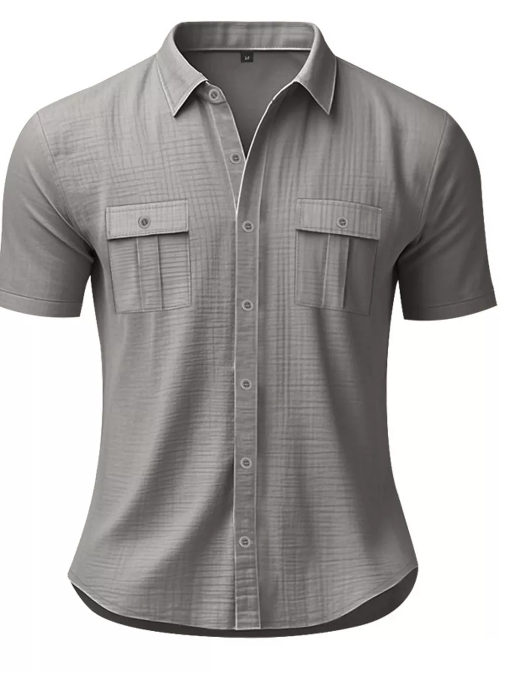 Men's Full Size Short Sleeve Shirt with Pockets Plus Size, image 6