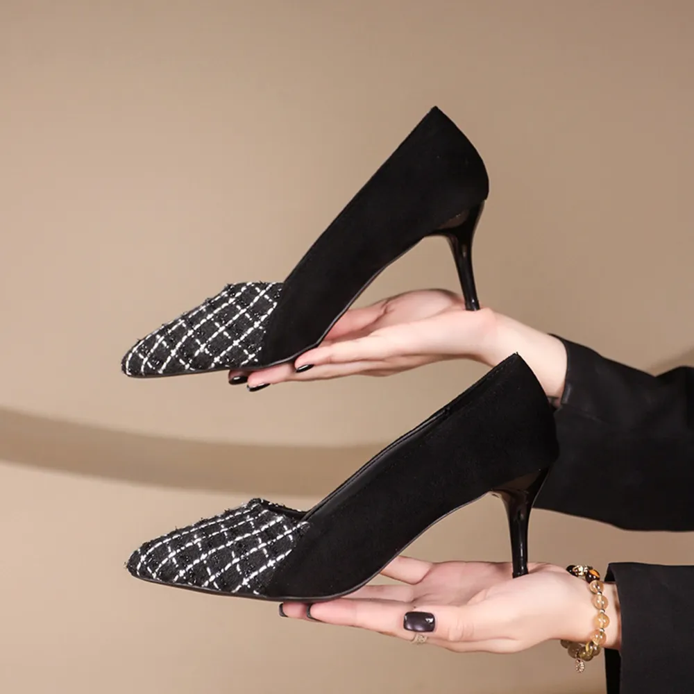 Point Toe Suede Pumps, image 13