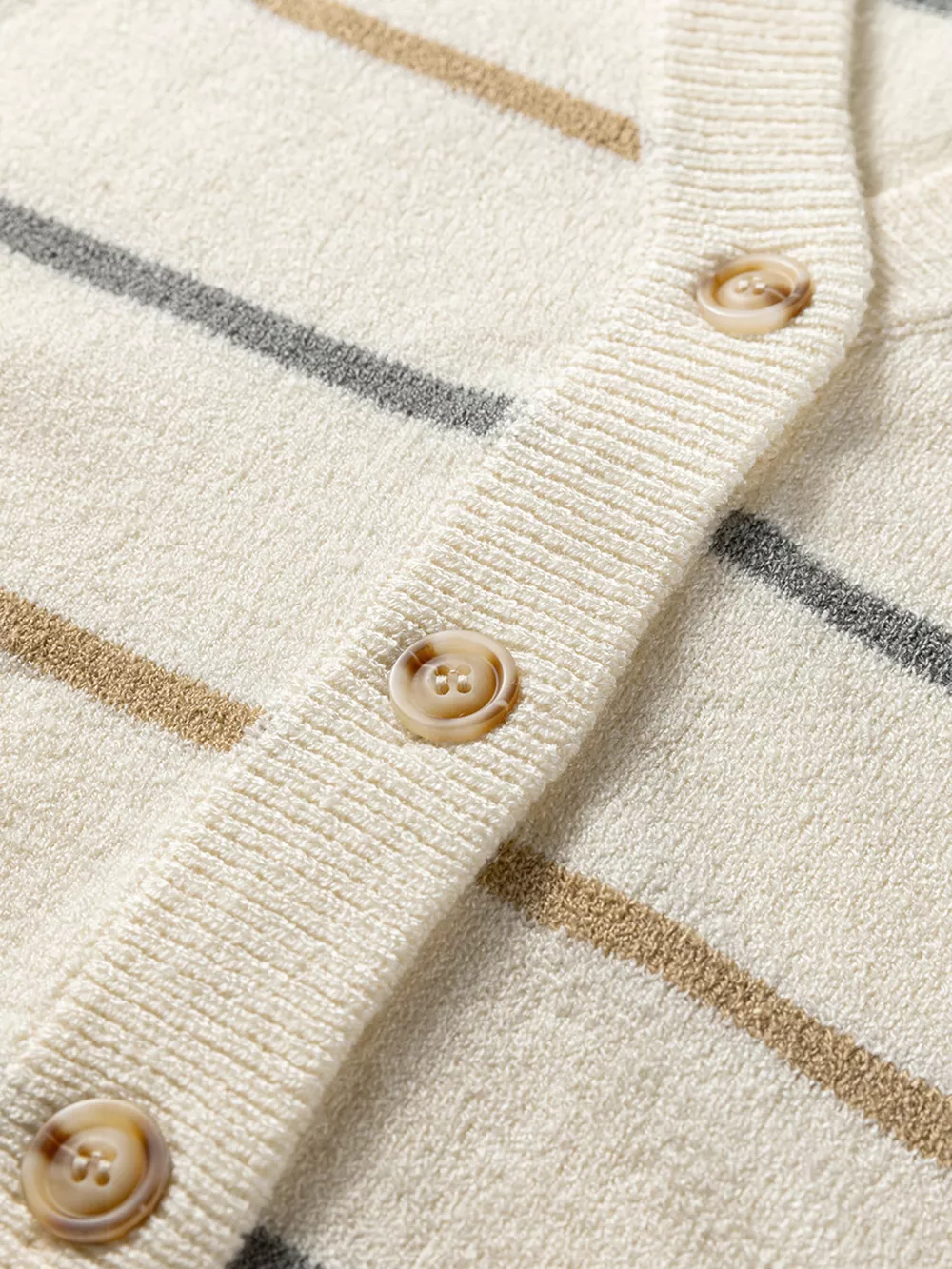 Striped Button-Down Sweater Vest, image 8
