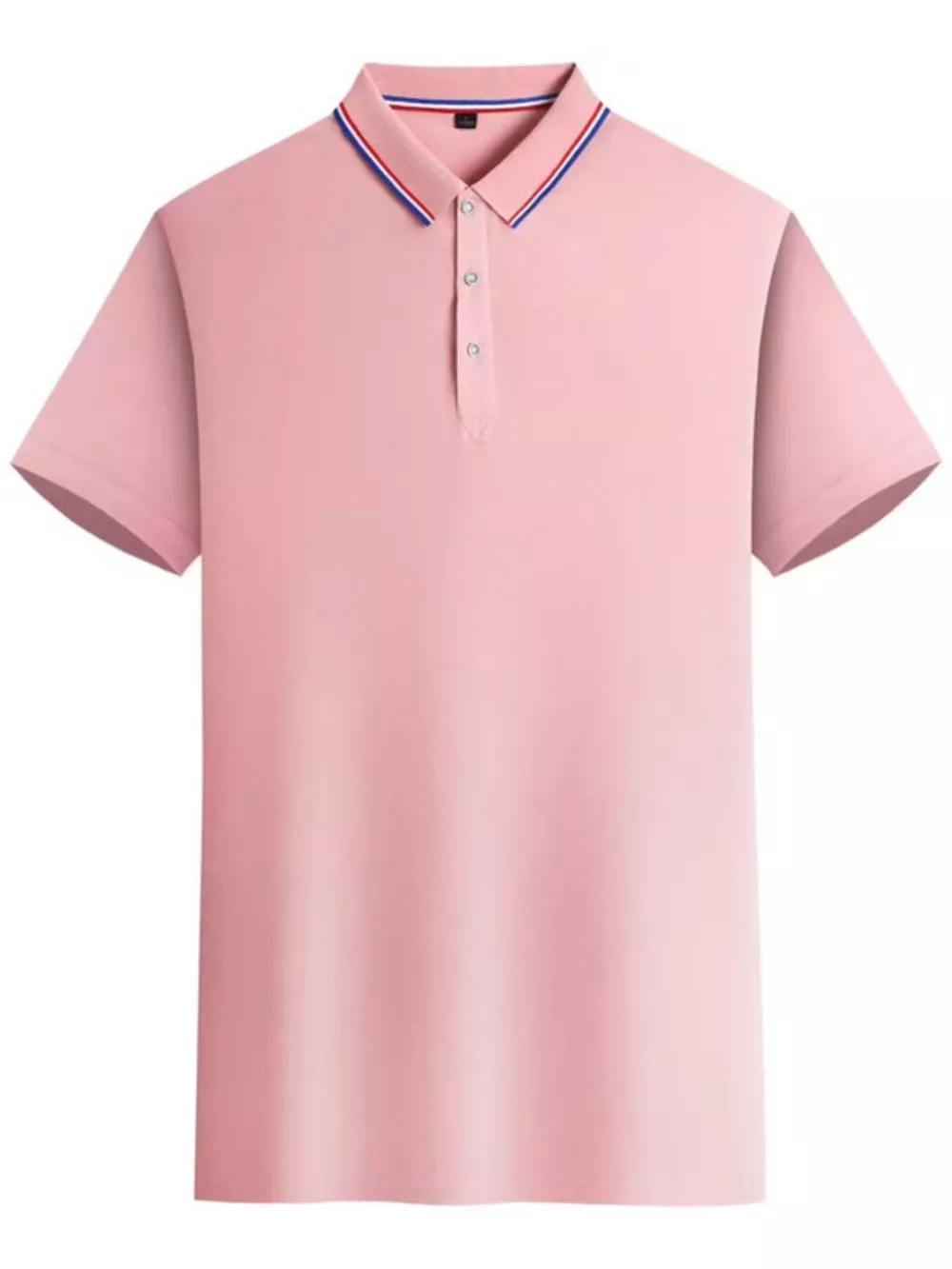 Men's Full Size Button Detail Short Sleeve Polo Plus Size, image 2