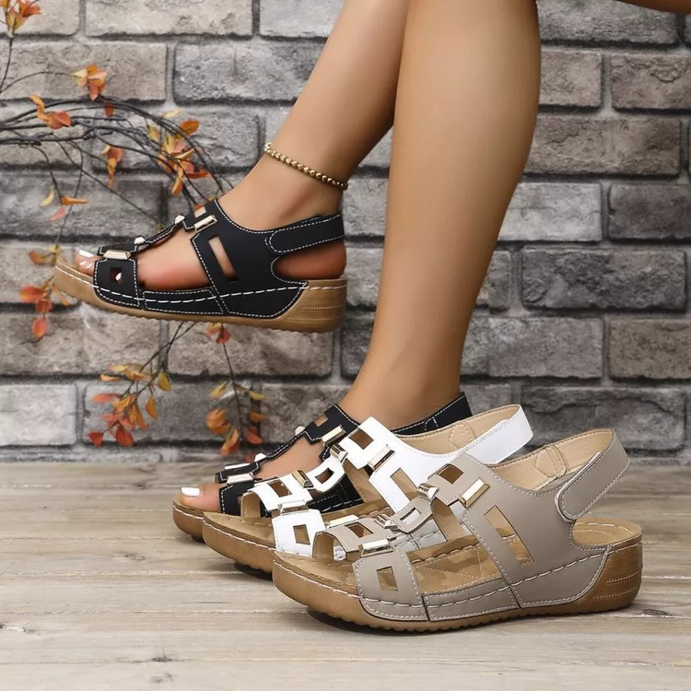 Open Toe Wedge Sandals, image 2