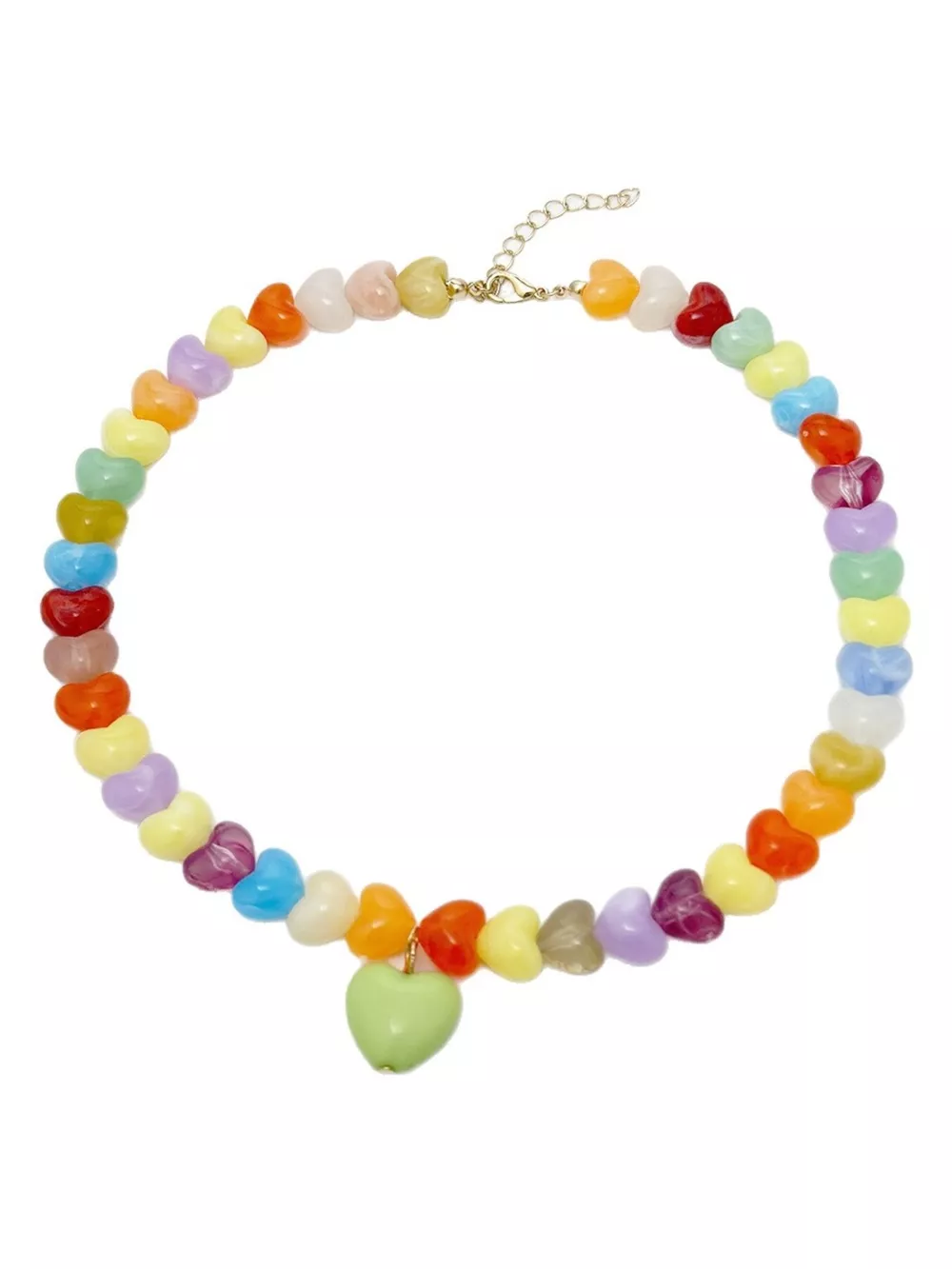 Colorful Heart Bead Necklace, image 7