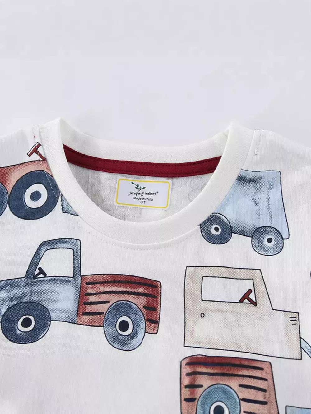 Children's Cartoon Truck Print Short Sleeve T-Shirt, image 3