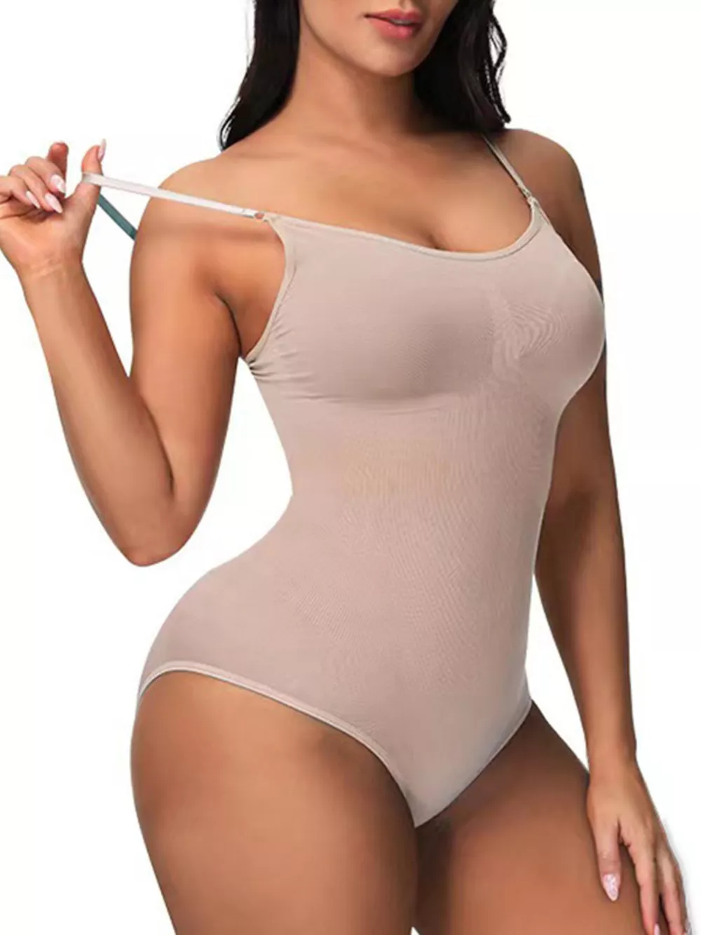 Full Size Seamless Scoop Neck Shaping Bodysuit Plus Size, image 8