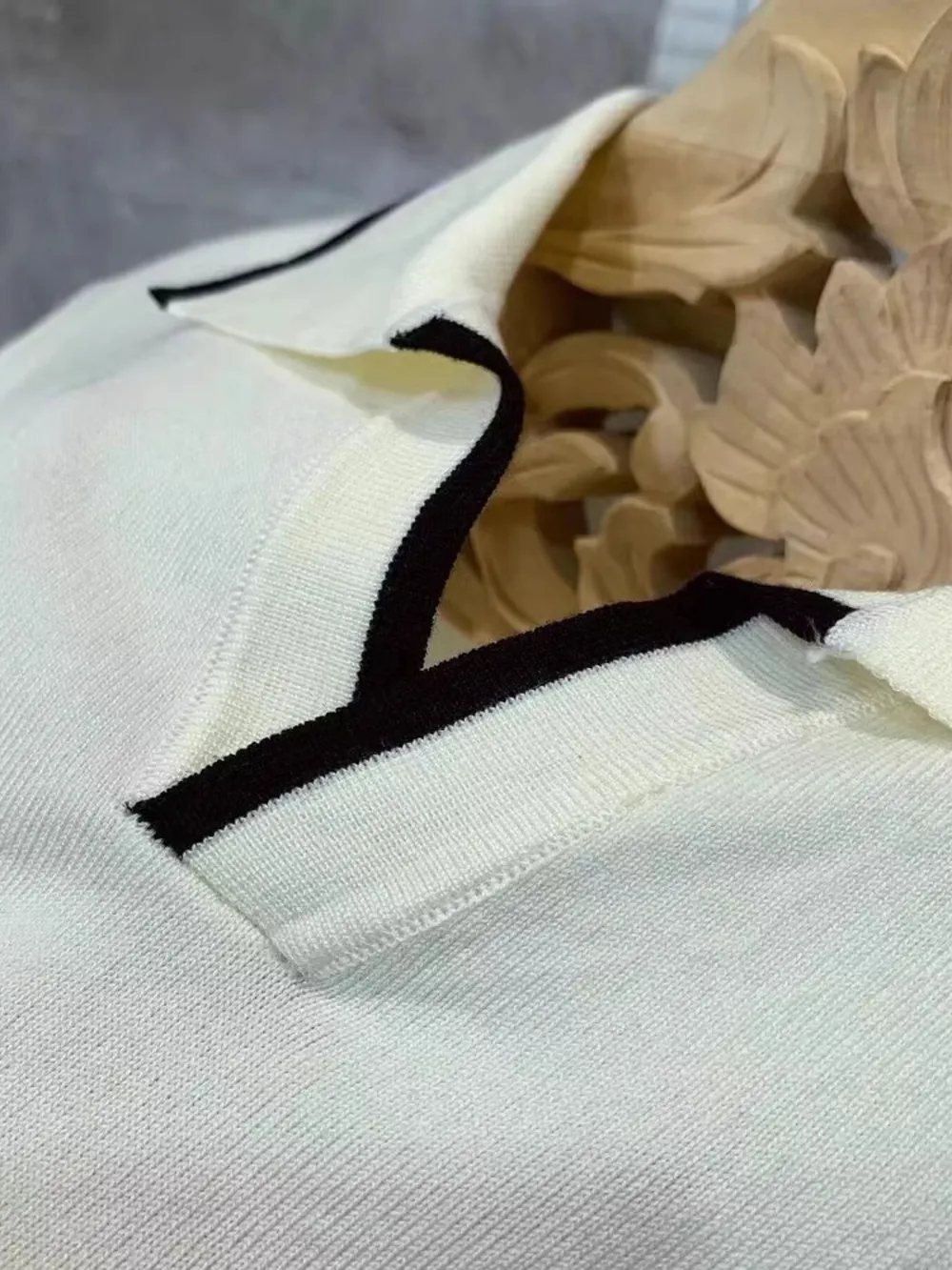 Men's Full Size Contrast Trim Short Sleeve Knit Polo Plus Size, image 9