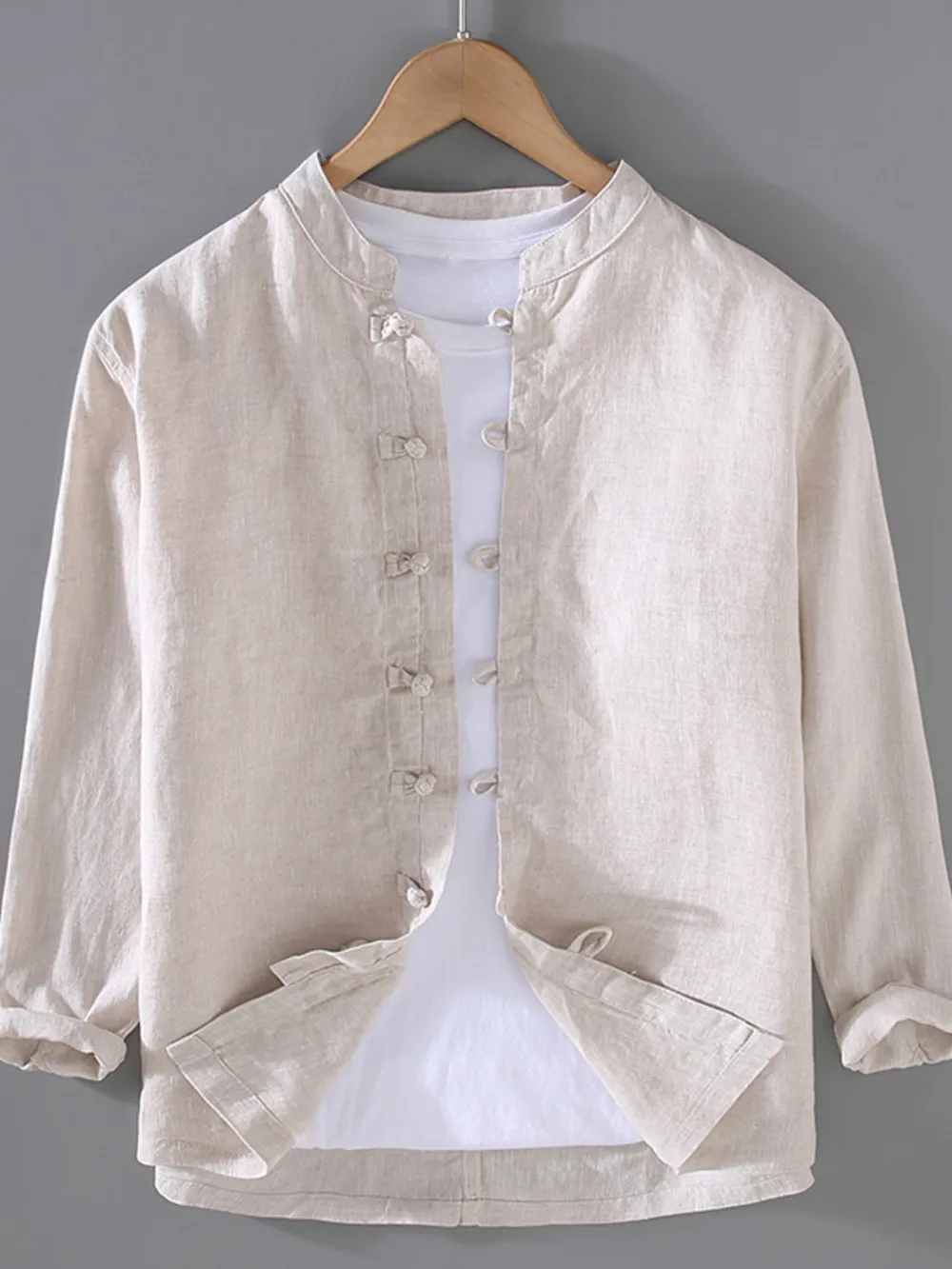 Men's Plus Size Button Up Long Sleeve Shirt, image 2