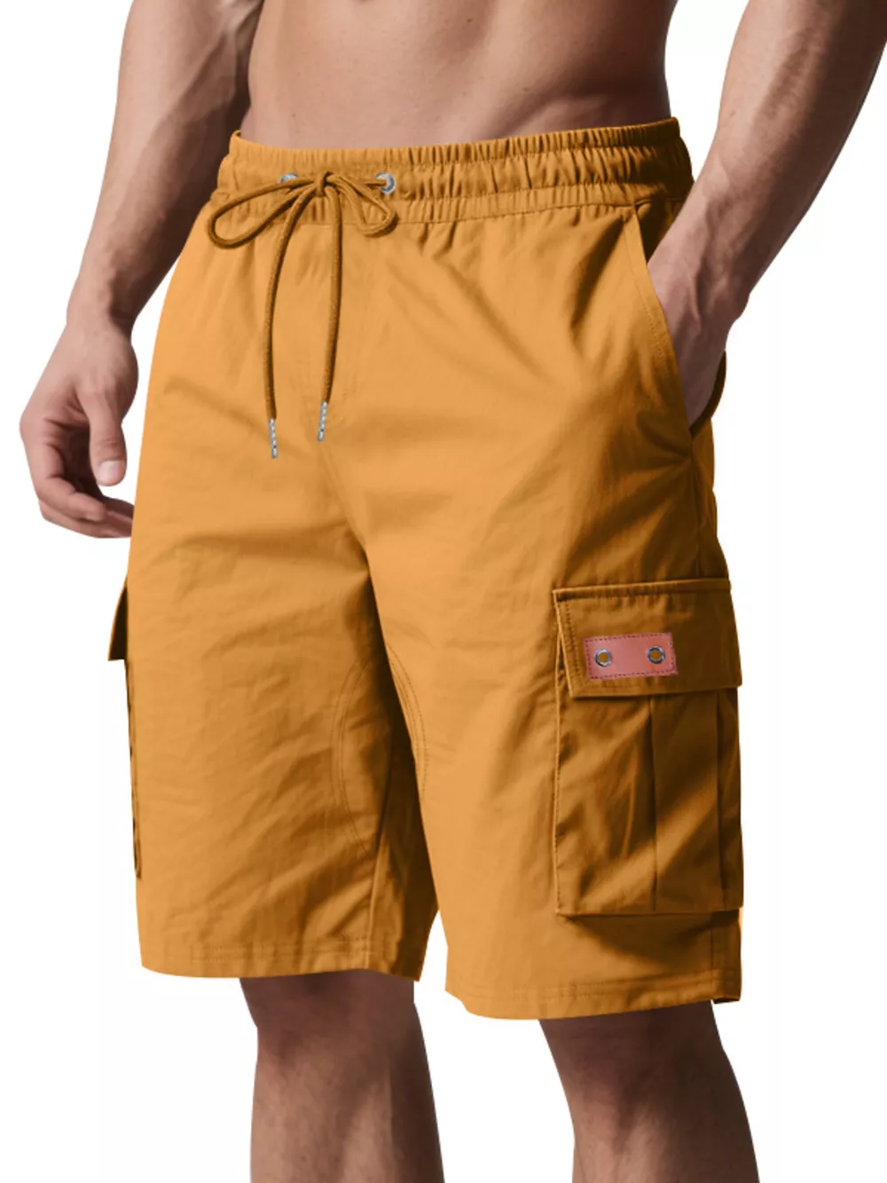 Men's Full Size Cargo Shorts with Drawstring Plus Size, image 21