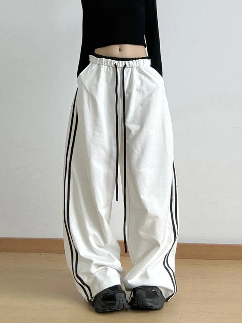 Wide Leg Drawstring Pants, image 12