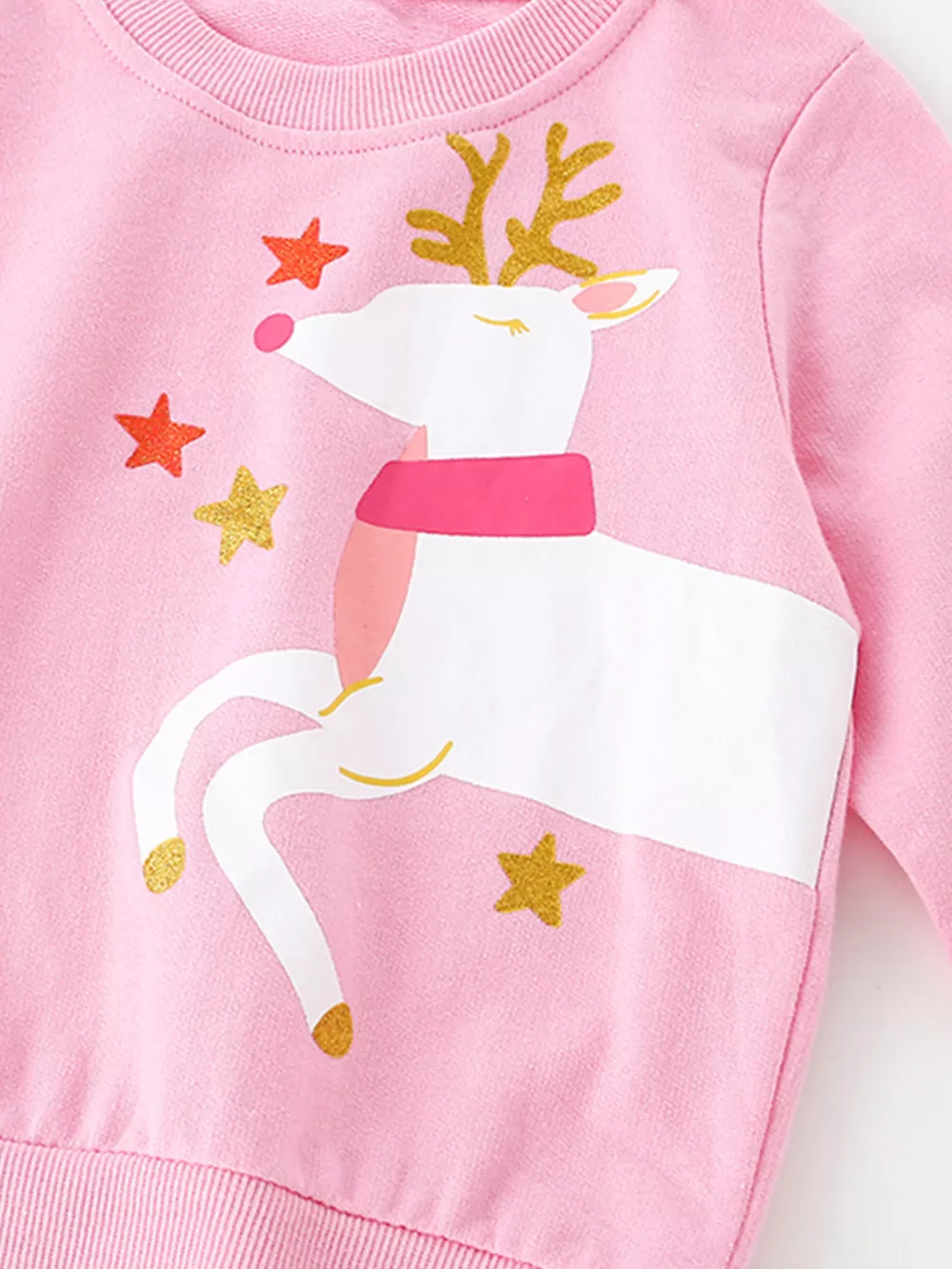 Children's Reindeer Graphic Crew Neck Sweatshirt, image 6